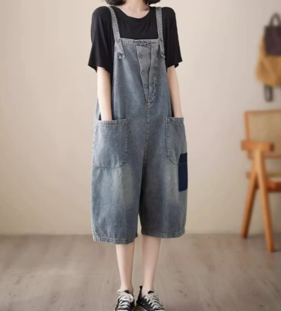 イエベ秋服 デニムサロペット