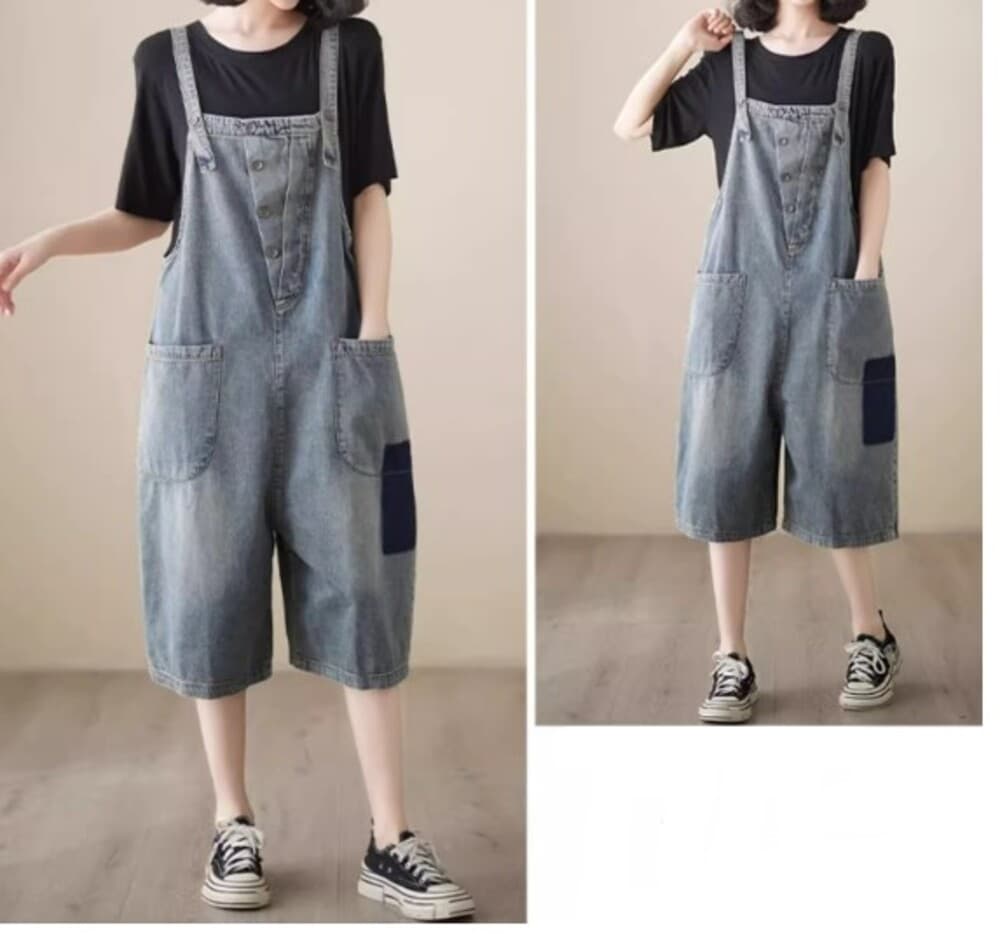 イエベ秋服 デニムサロペット