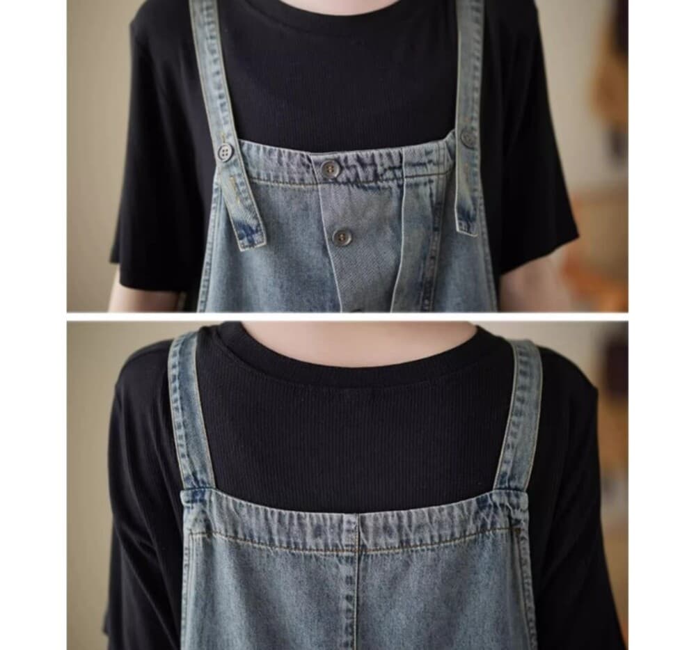イエベ秋服 デニムサロペット