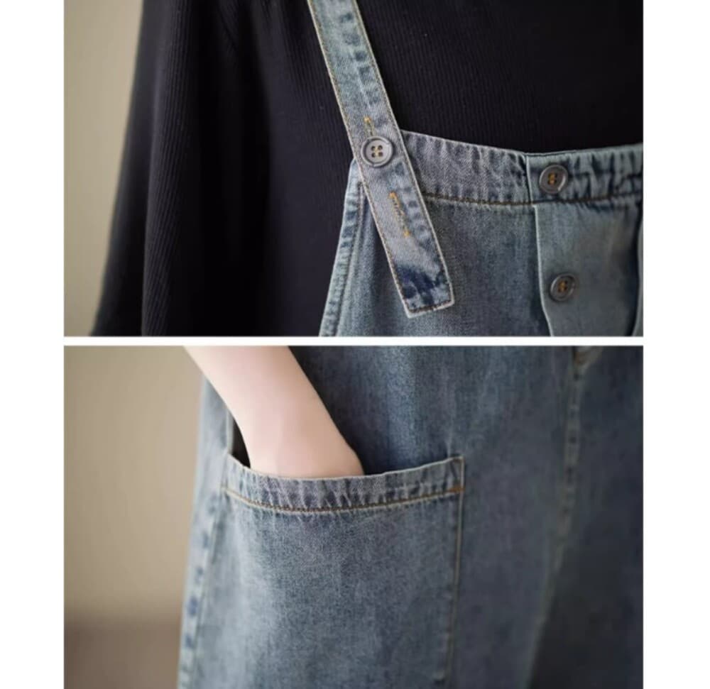 イエベ秋服 デニムサロペット