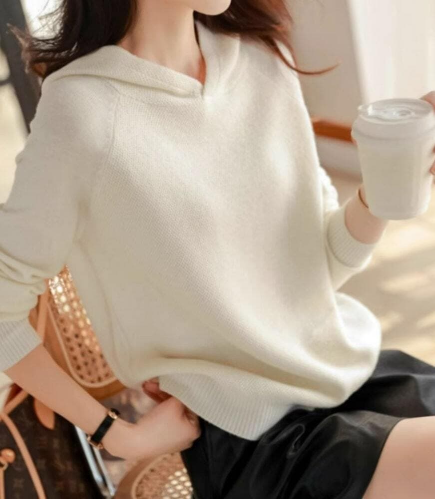 イエベ春/イエベ秋服 ニットパーカー