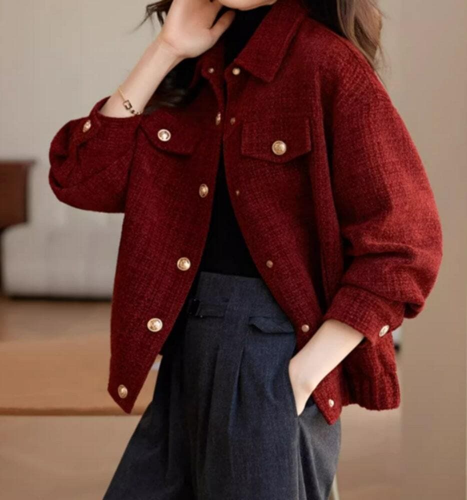 イエベ秋服 レトロ風 ブルゾンジャケット