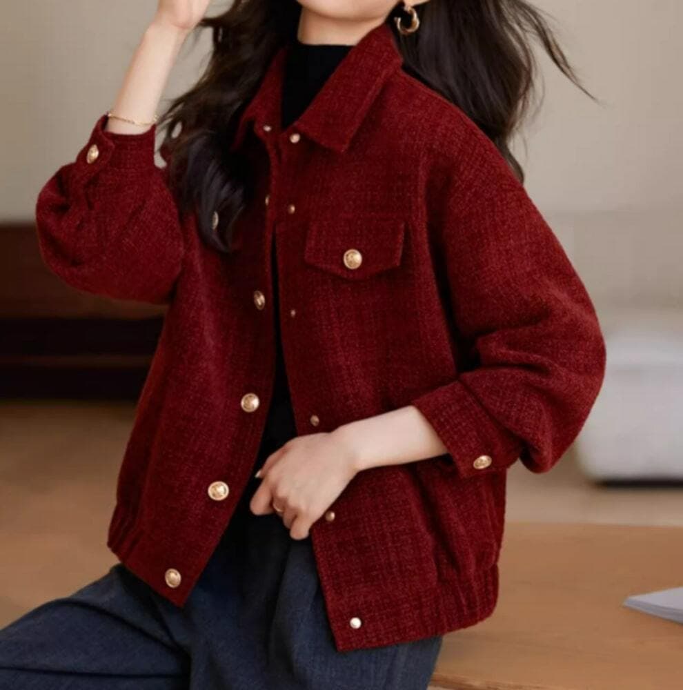 イエベ秋服 レトロ風 ブルゾンジャケット