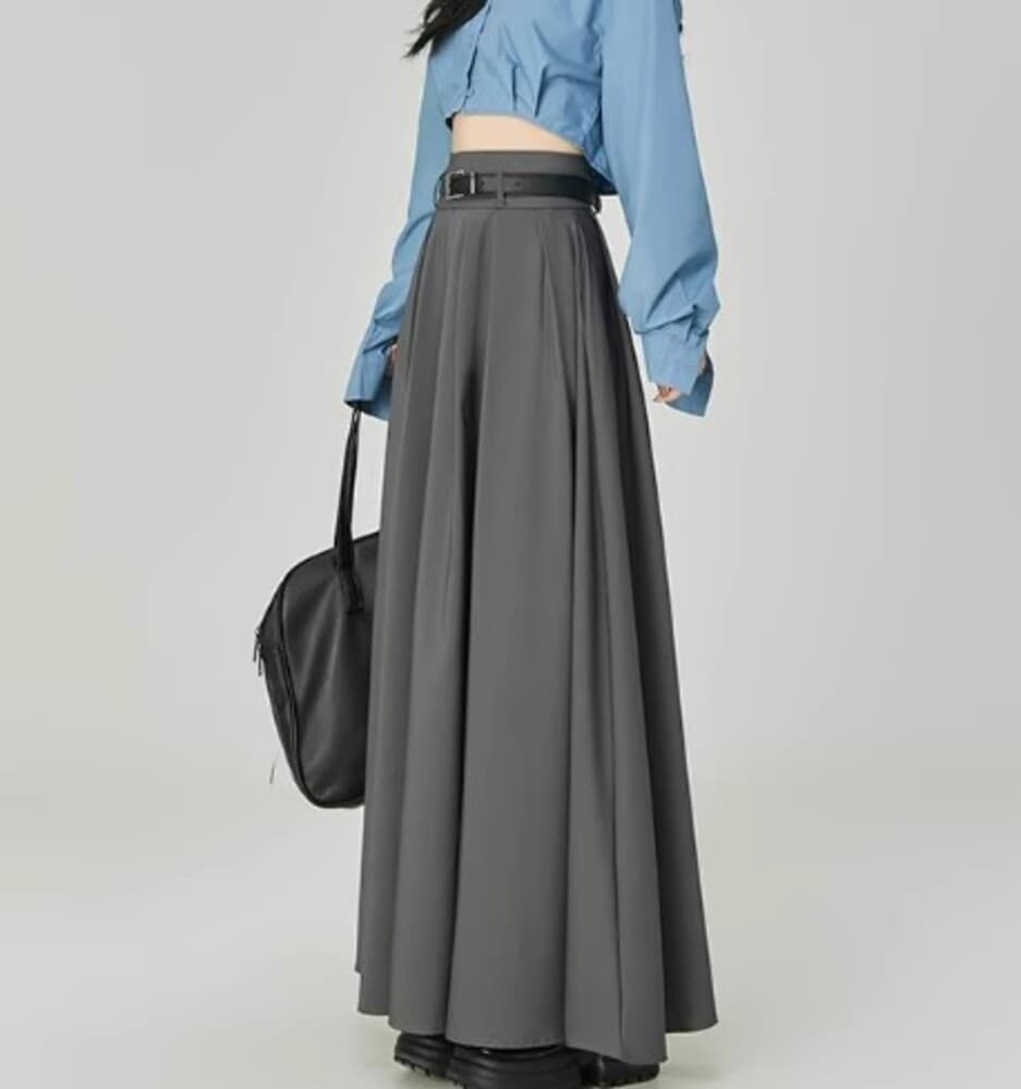 イエベ秋服 Aラインプリーツロングスカート