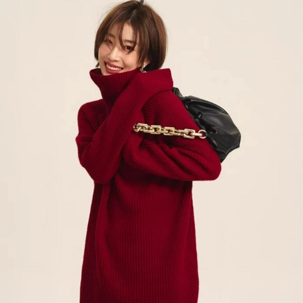 イエベ春/イエベ秋服 オーバーサイズタートルネック