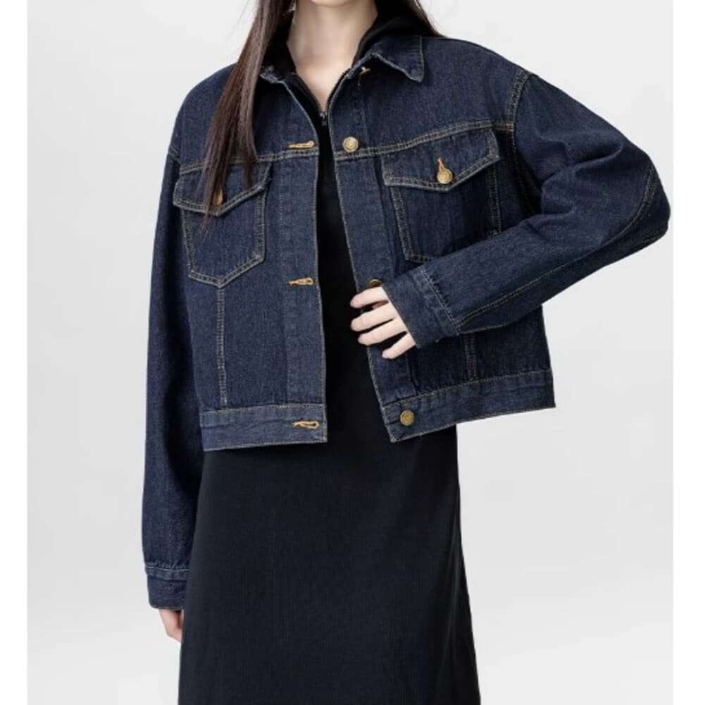 イエベ秋服 ショート丈デニムGジャン