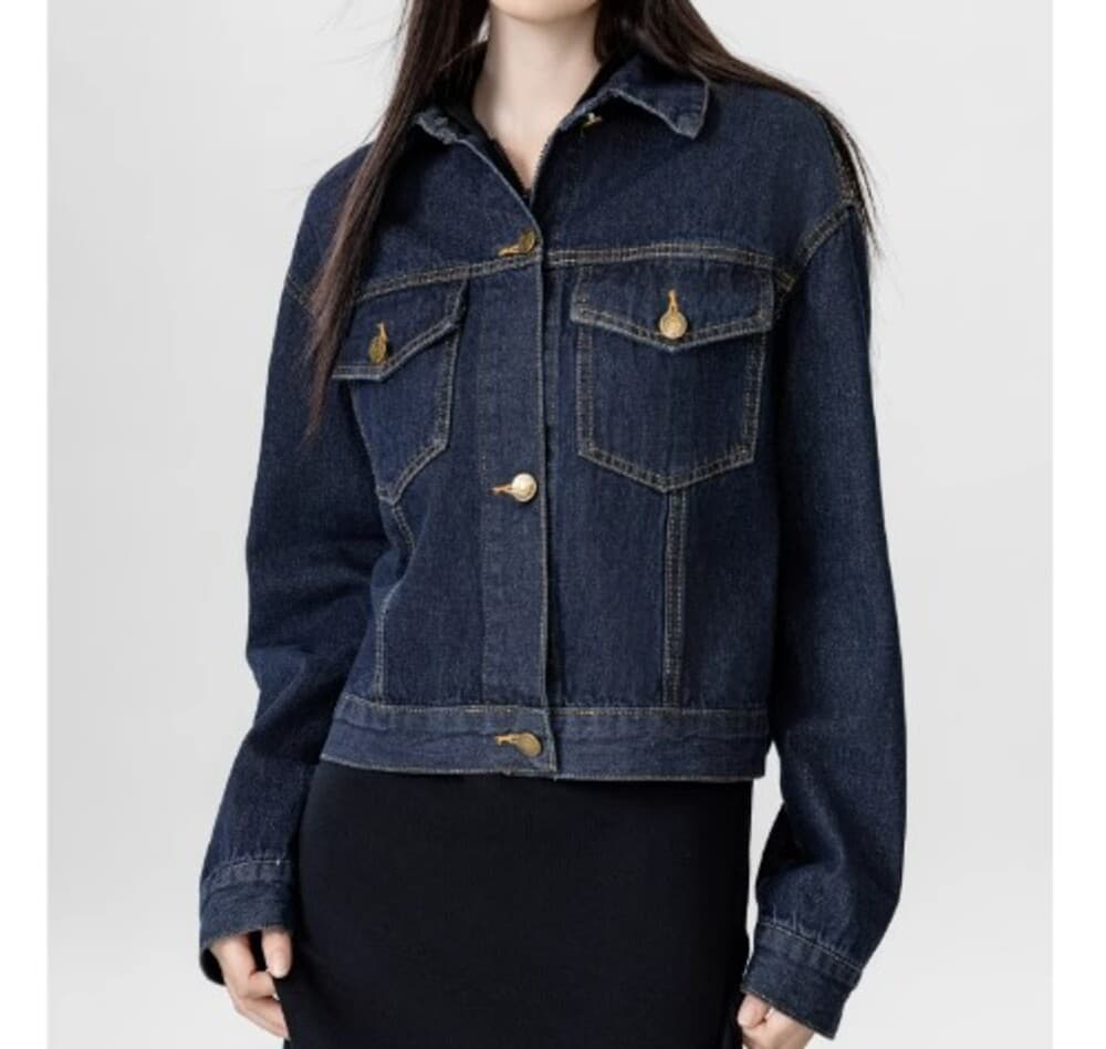 イエベ秋服 ショート丈デニムGジャン