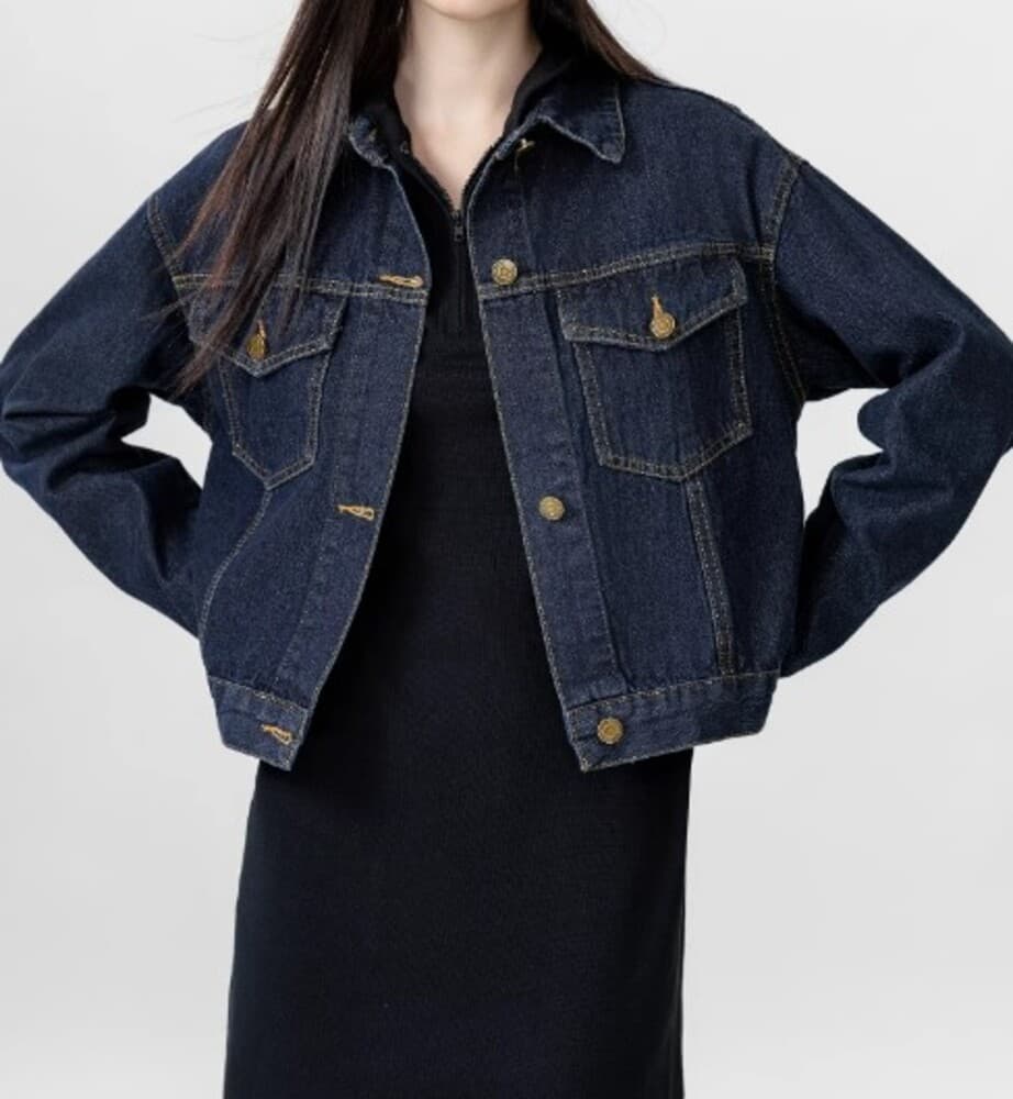 イエベ秋服 ショート丈デニムGジャン