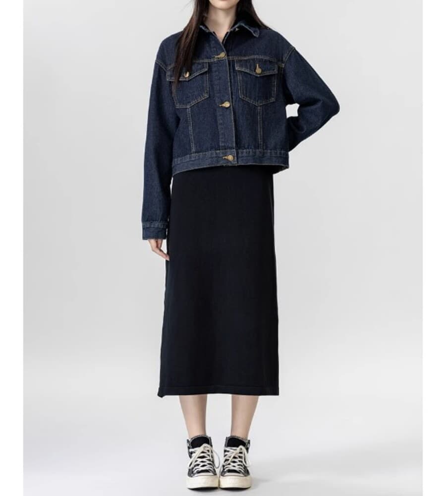 イエベ秋服 ショート丈デニムGジャン