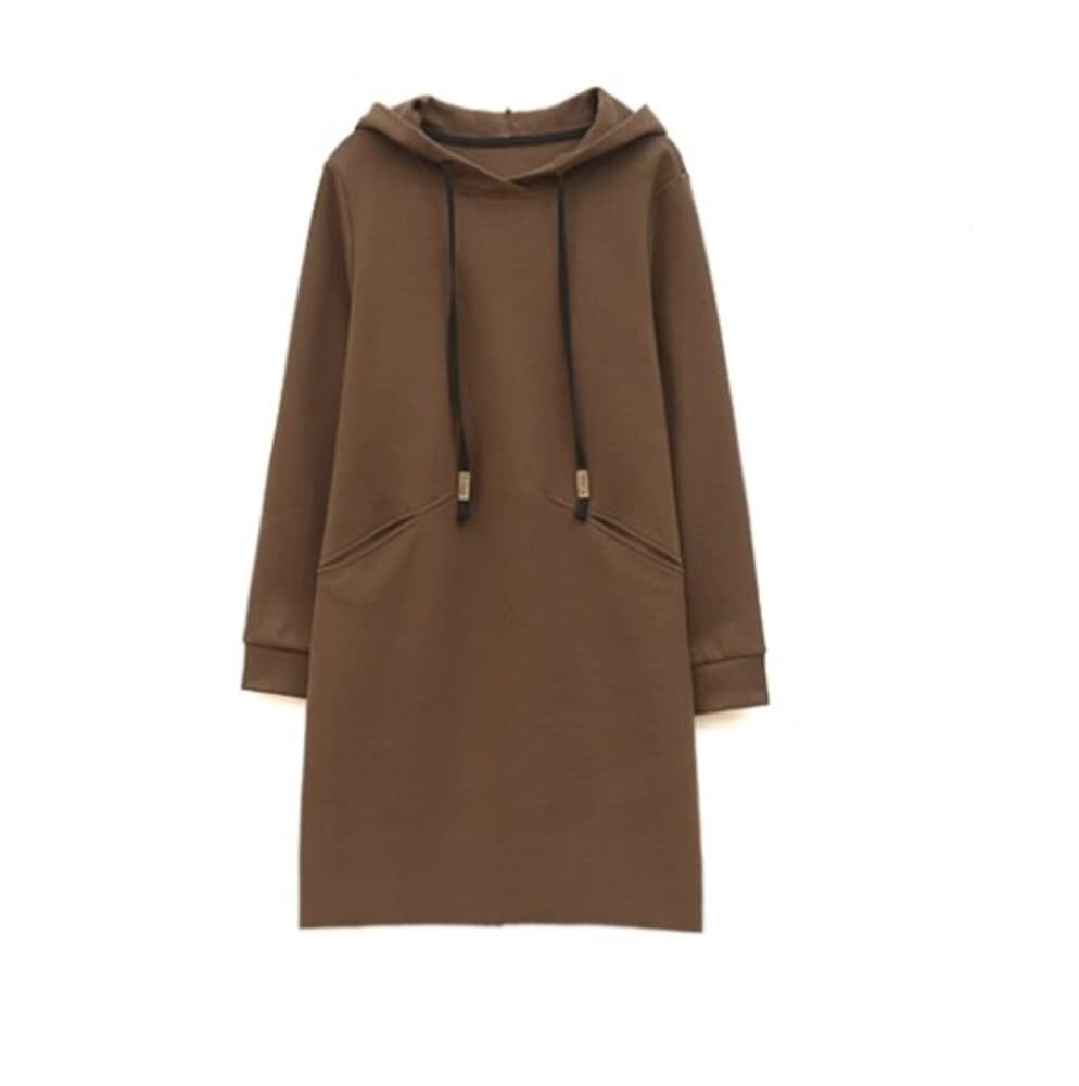 イエベ秋服 ニットパーカーワンピース