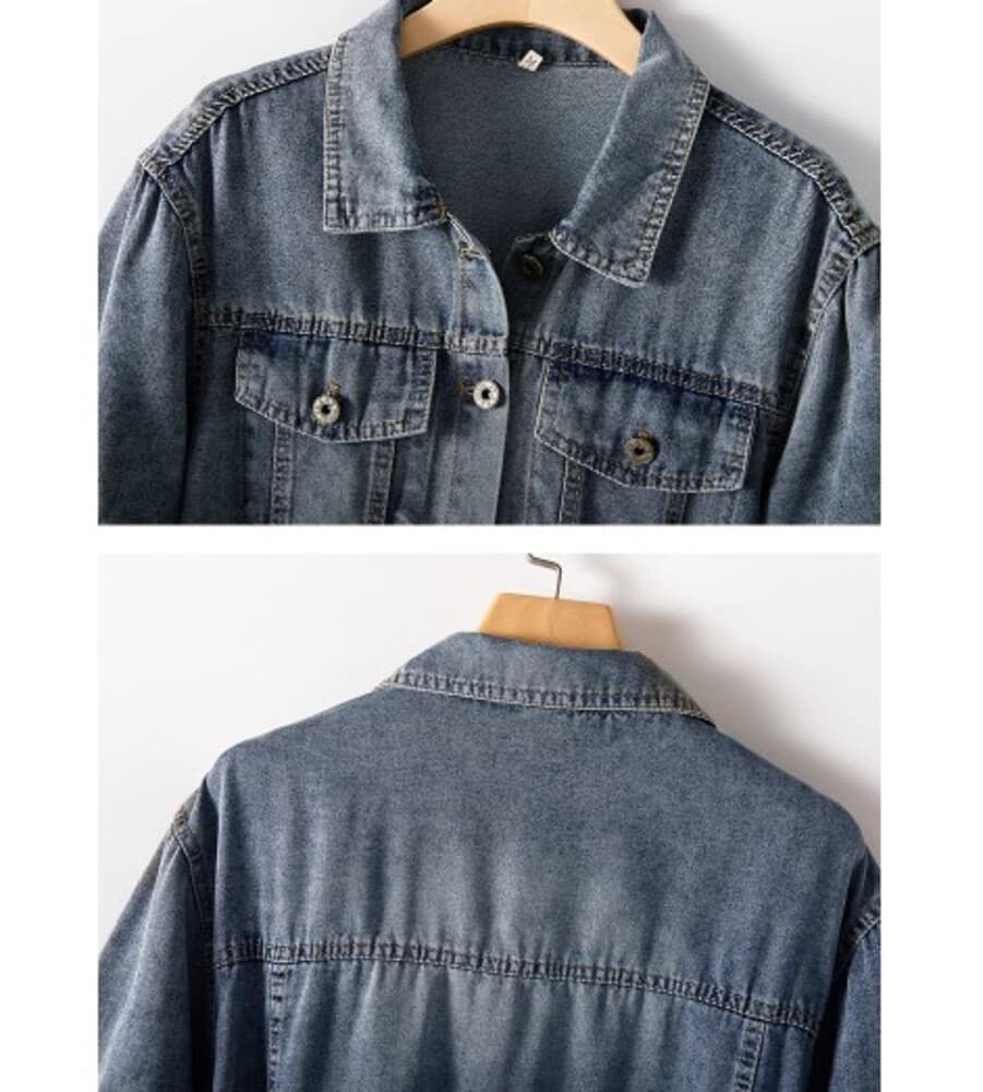 イエベ春/イエベ秋服 ヴィンテージライク デニムワンピース