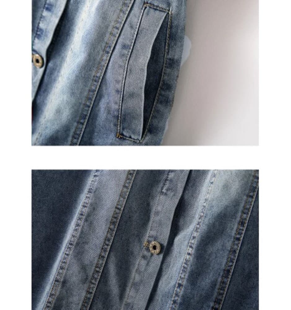 イエベ春/イエベ秋服 ヴィンテージライク デニムワンピース