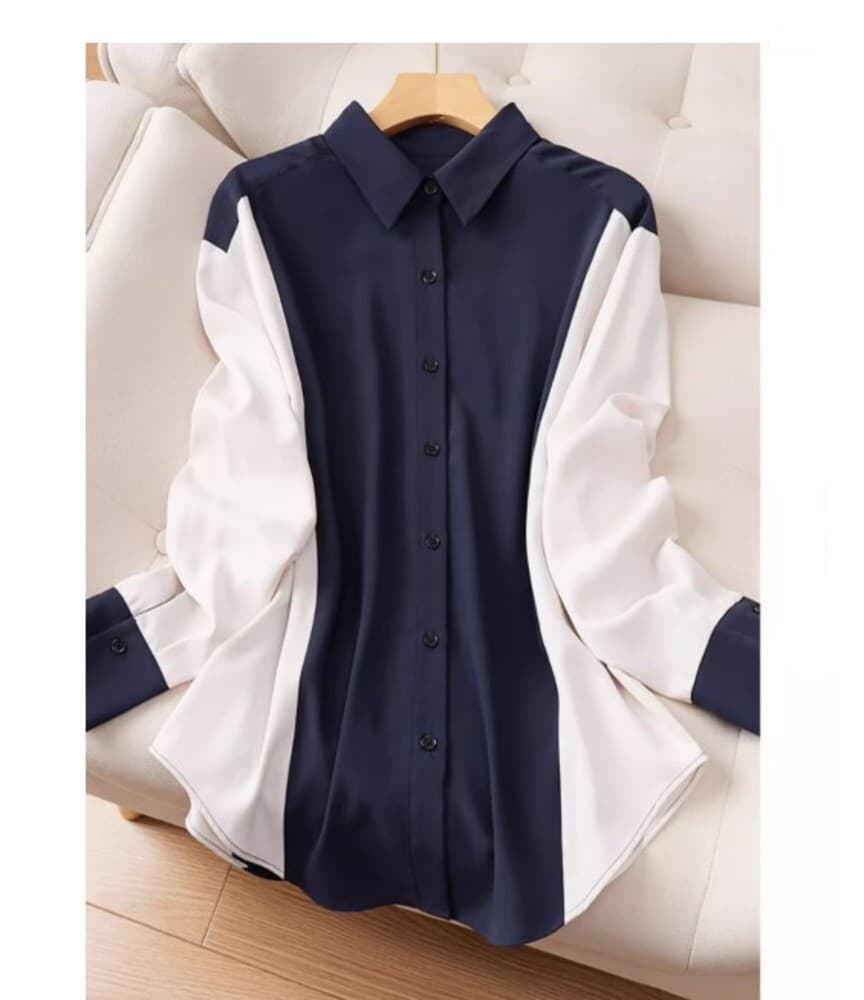 イエベ秋服 バイカラーYシャツ