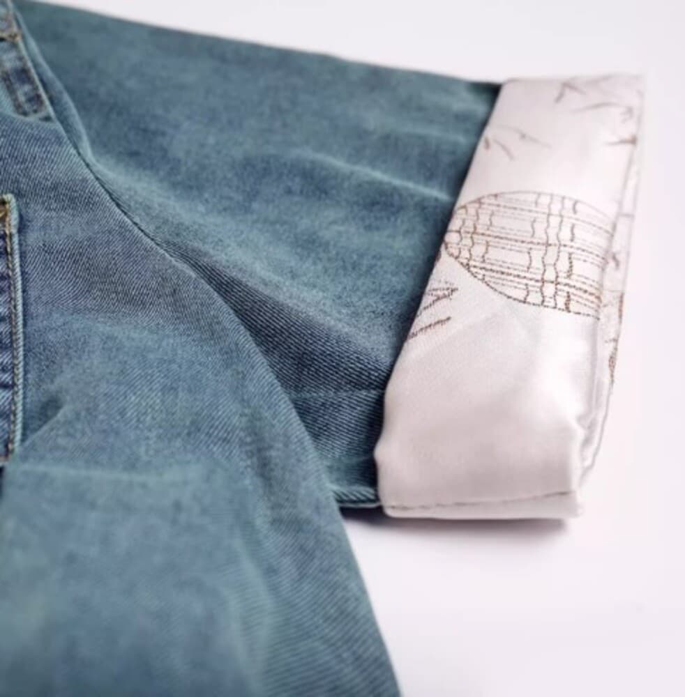 イエベ春/イエベ秋服 ダメージ加工のデニムワンピース