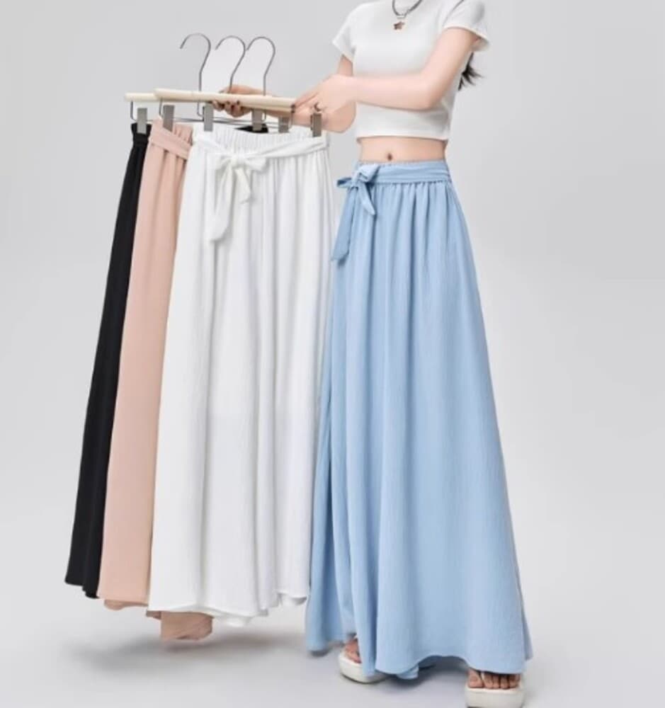 イエベ春服 リラックスワイドパンツ
