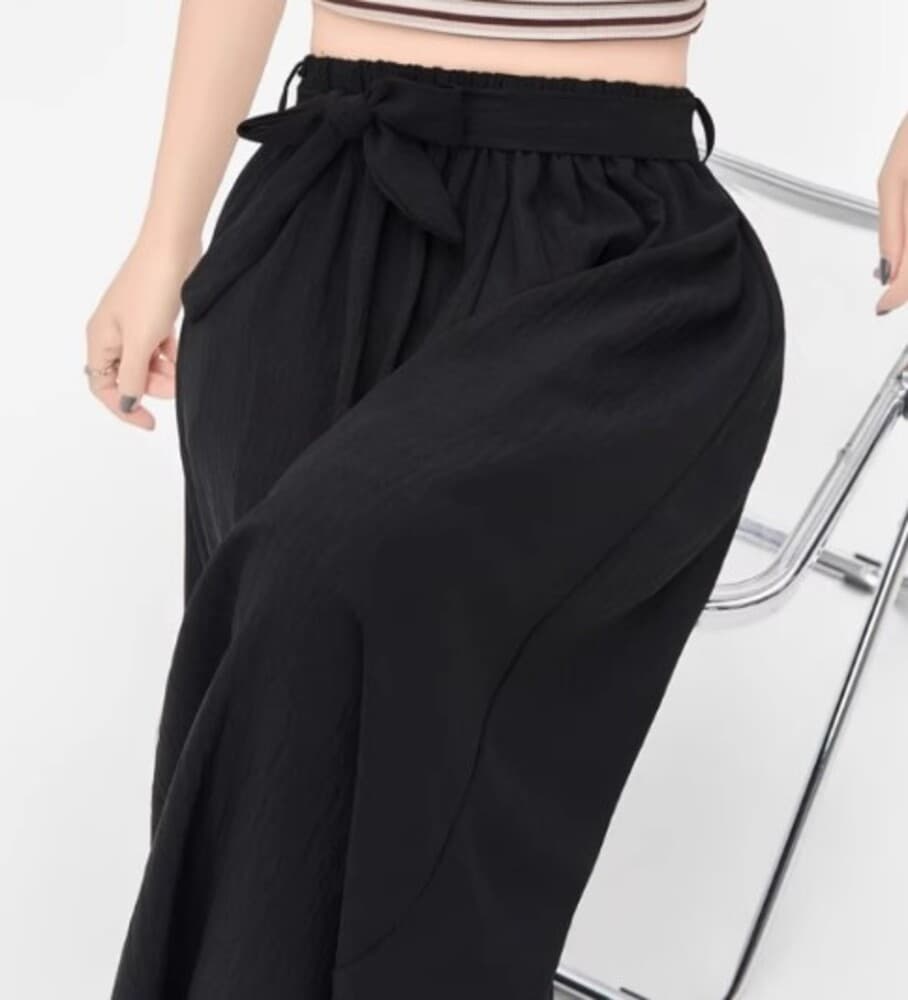 イエベ春服 リラックスワイドパンツ