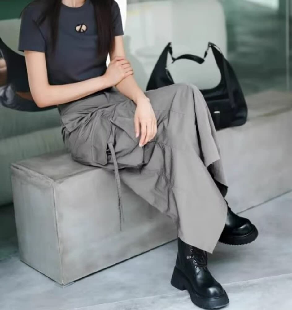 イエベ秋服 カーゴロングスカート
