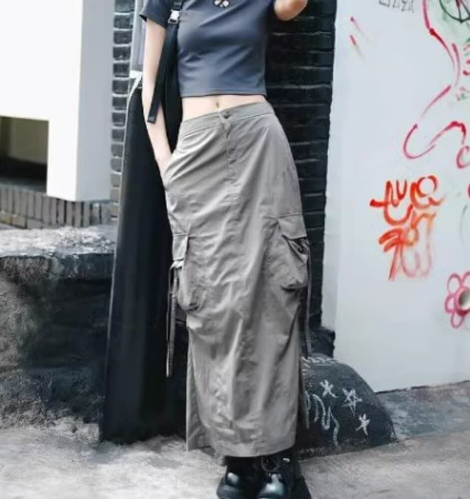 イエベ秋服 カーゴロングスカート
