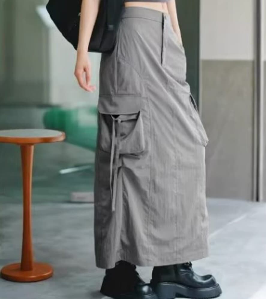 イエベ秋服 カーゴロングスカート
