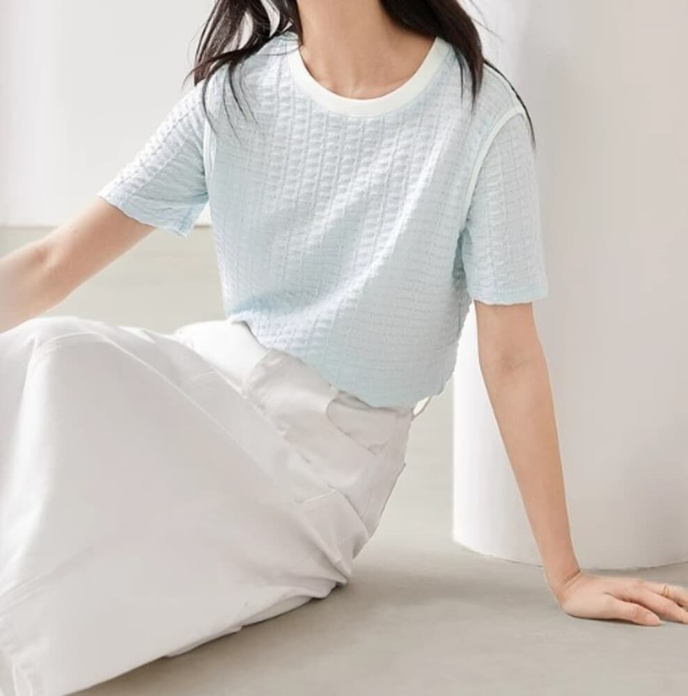 イエベ春/イエベ秋服 ラウンドネックTシャツ