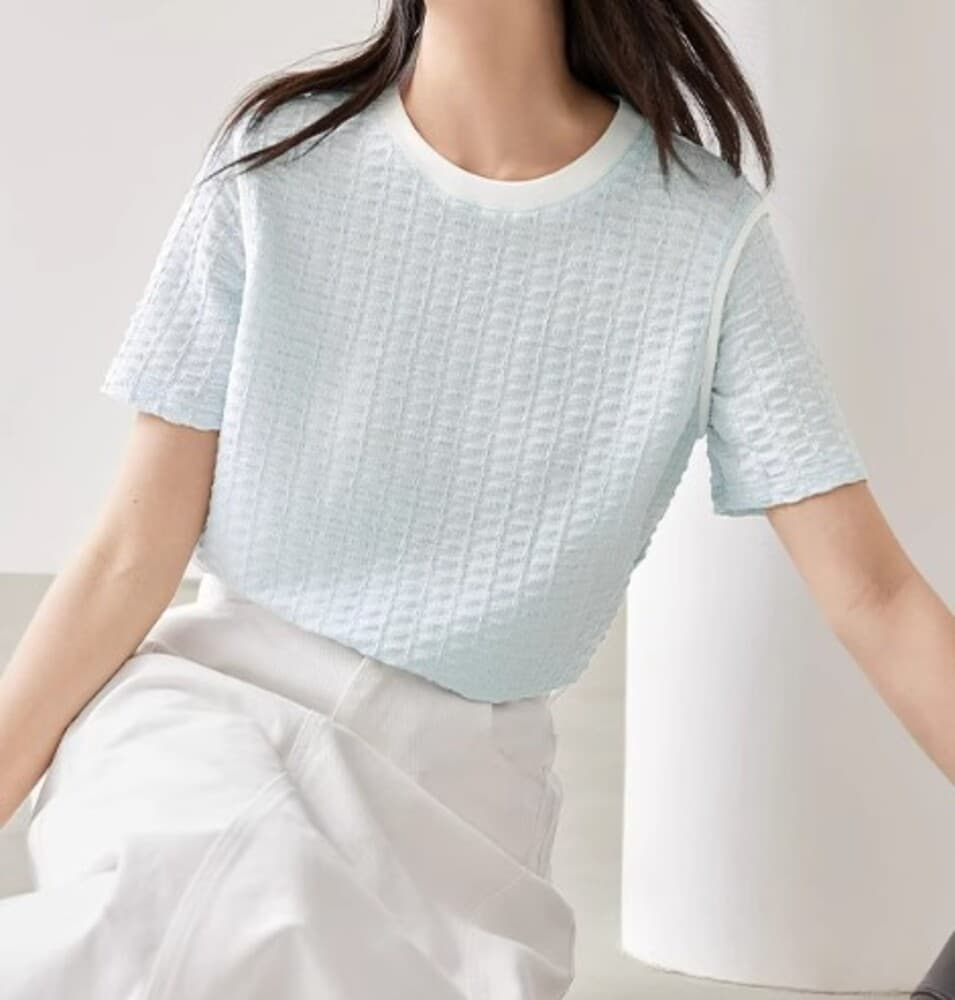 イエベ春/イエベ秋服 ラウンドネックTシャツ