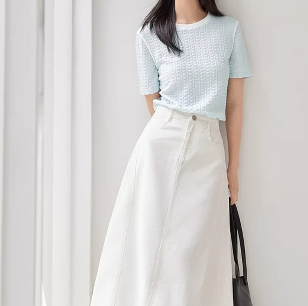 イエベ春/イエベ秋服 ラウンドネックTシャツ