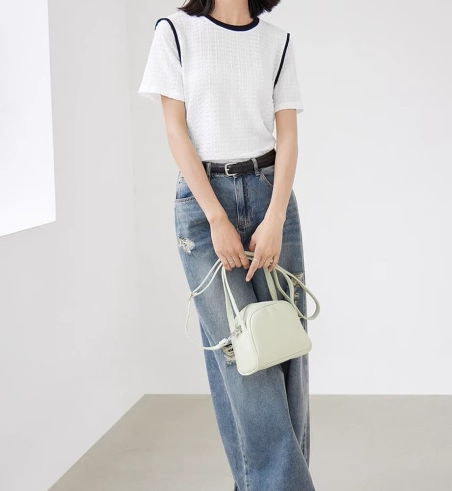 イエベ春/イエベ秋服 ラウンドネックTシャツ