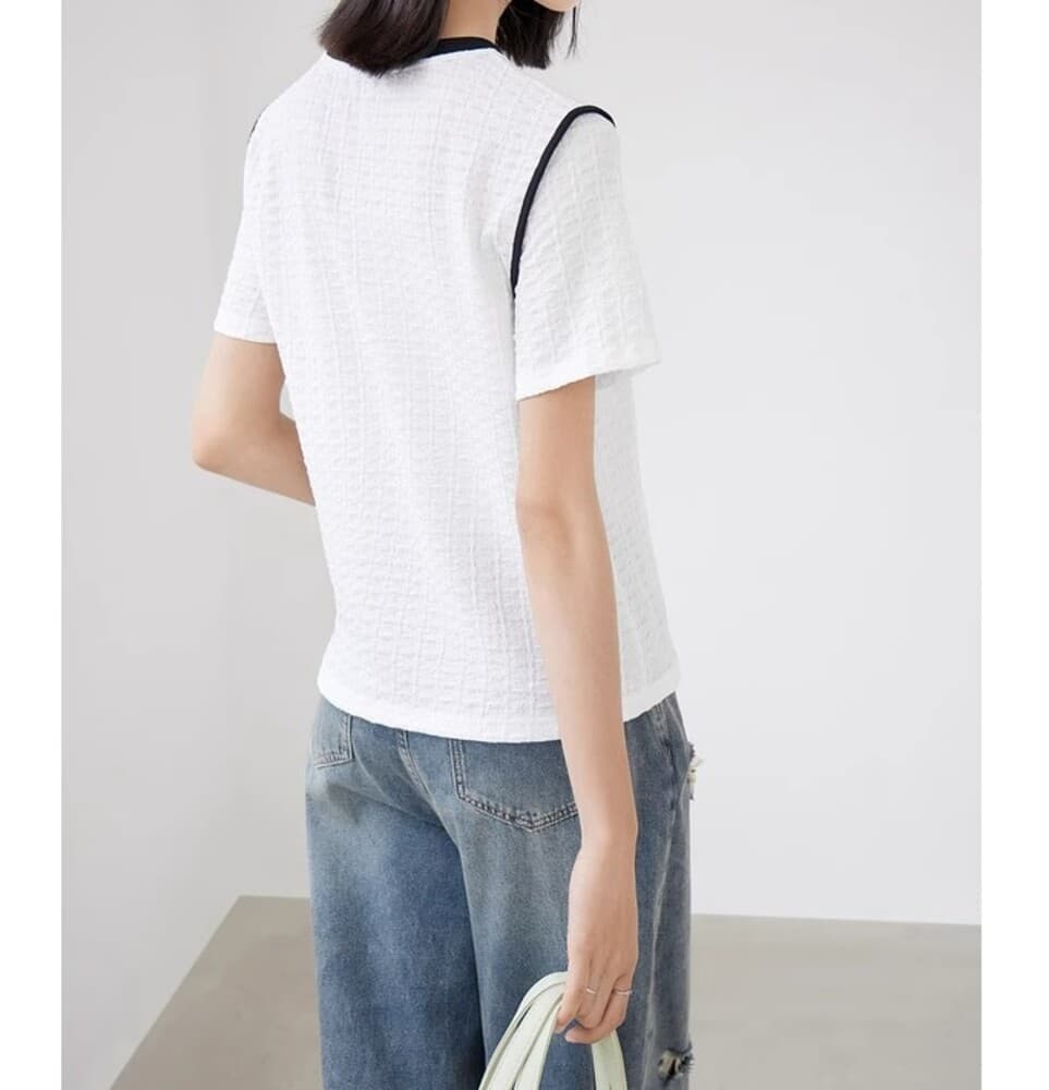 イエベ春/イエベ秋服 ラウンドネックTシャツ