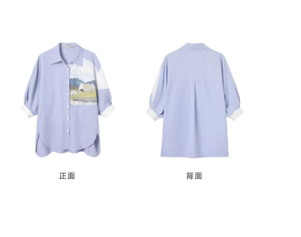 イエベ秋服 デザインYシャツ