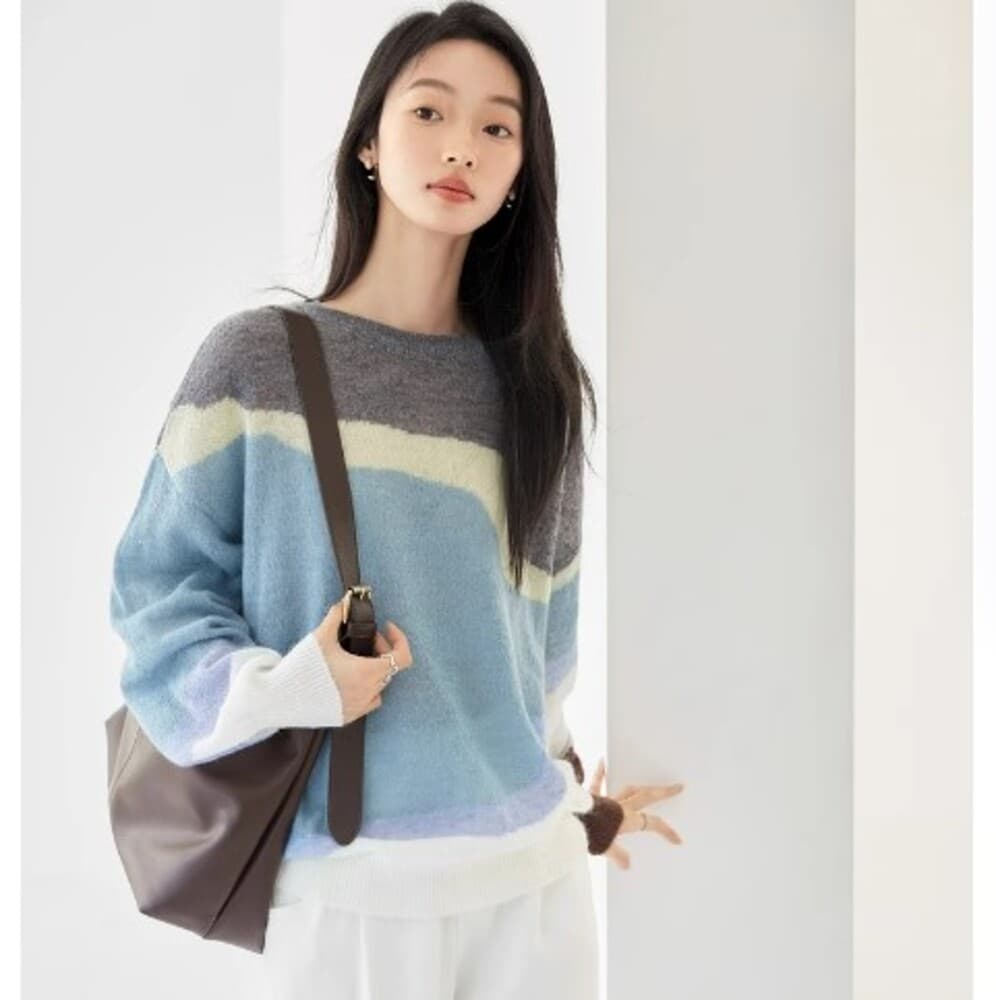 イエベ春/イエベ秋服 グラデーションニット