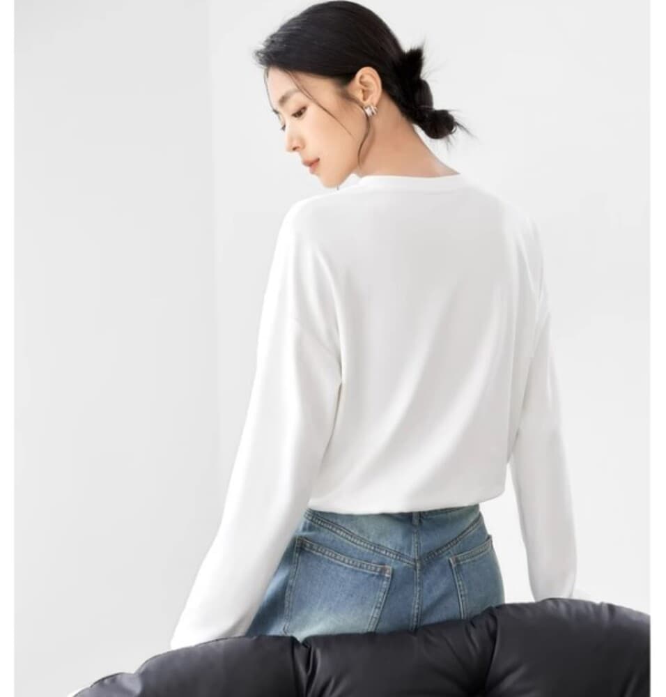 イエベ春服 シンプルトレーナー