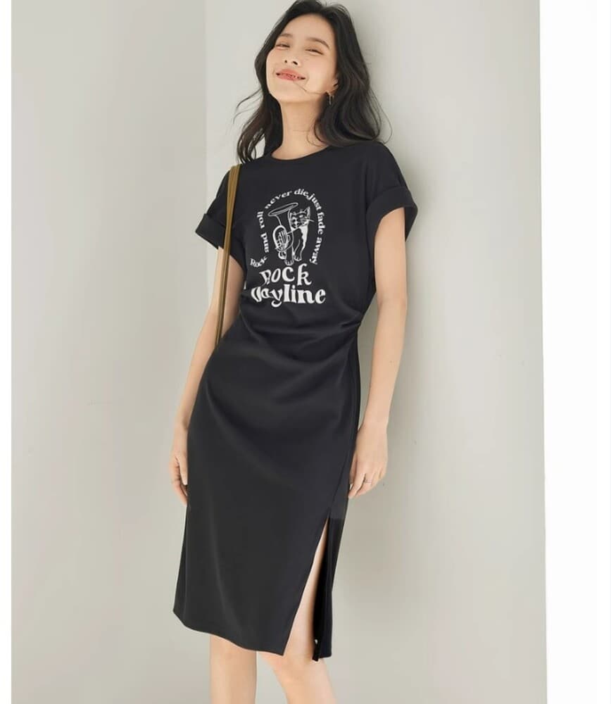 イエベ秋服 半袖ワンピース