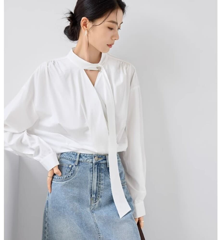 イエベ春服 オフネック ブラウス