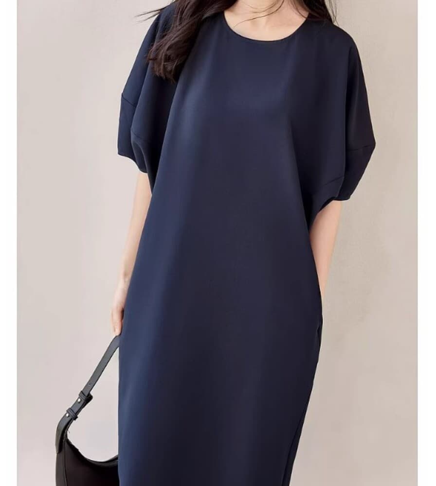 イエベ春/イエベ秋服 フレンチミドルワンピース