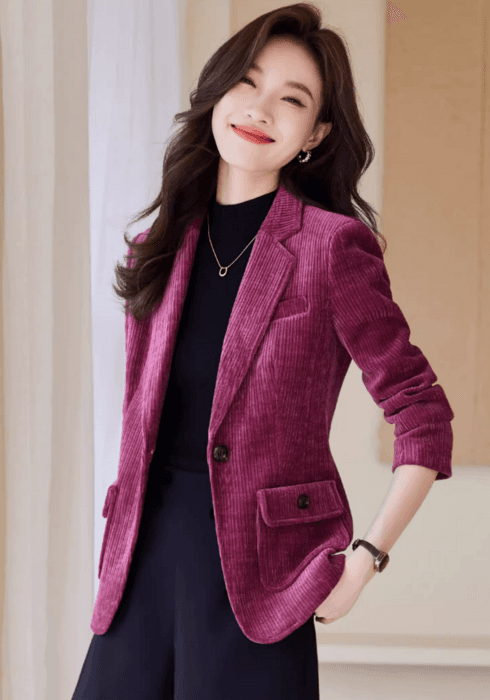 イエベ秋服 コーデュロイスリムジャケット