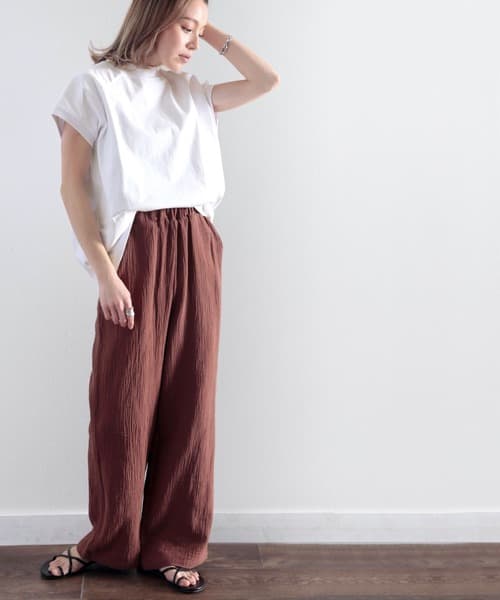 イエベ春/イエベ秋服 洗練モックネックラグランスリーブ
