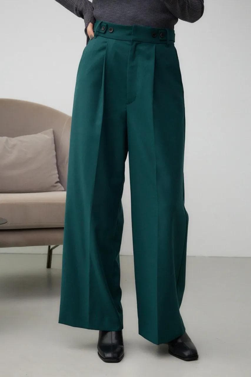 イエベ秋服 直線美ワイドパンツ