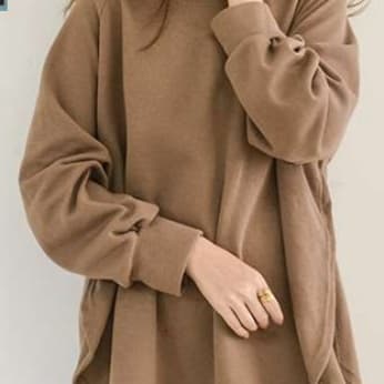 イエベ春/イエベ秋服 ゆったりシルエットのオーバーサイズパーカー