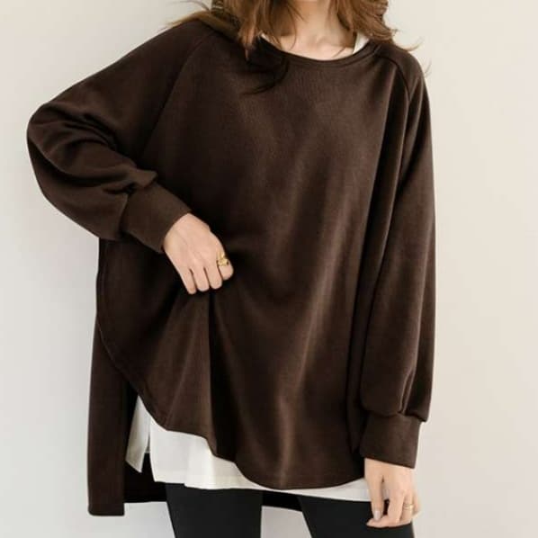 イエベ春/イエベ秋服 ゆったりシルエットのオーバーサイズパーカー