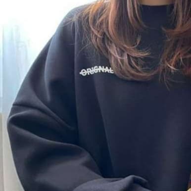 イエベ秋服 切り替えチェック柄トレーナー