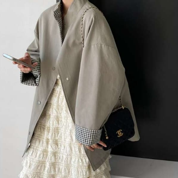 イエベ秋服 クラシックリバーシブル ジャケット