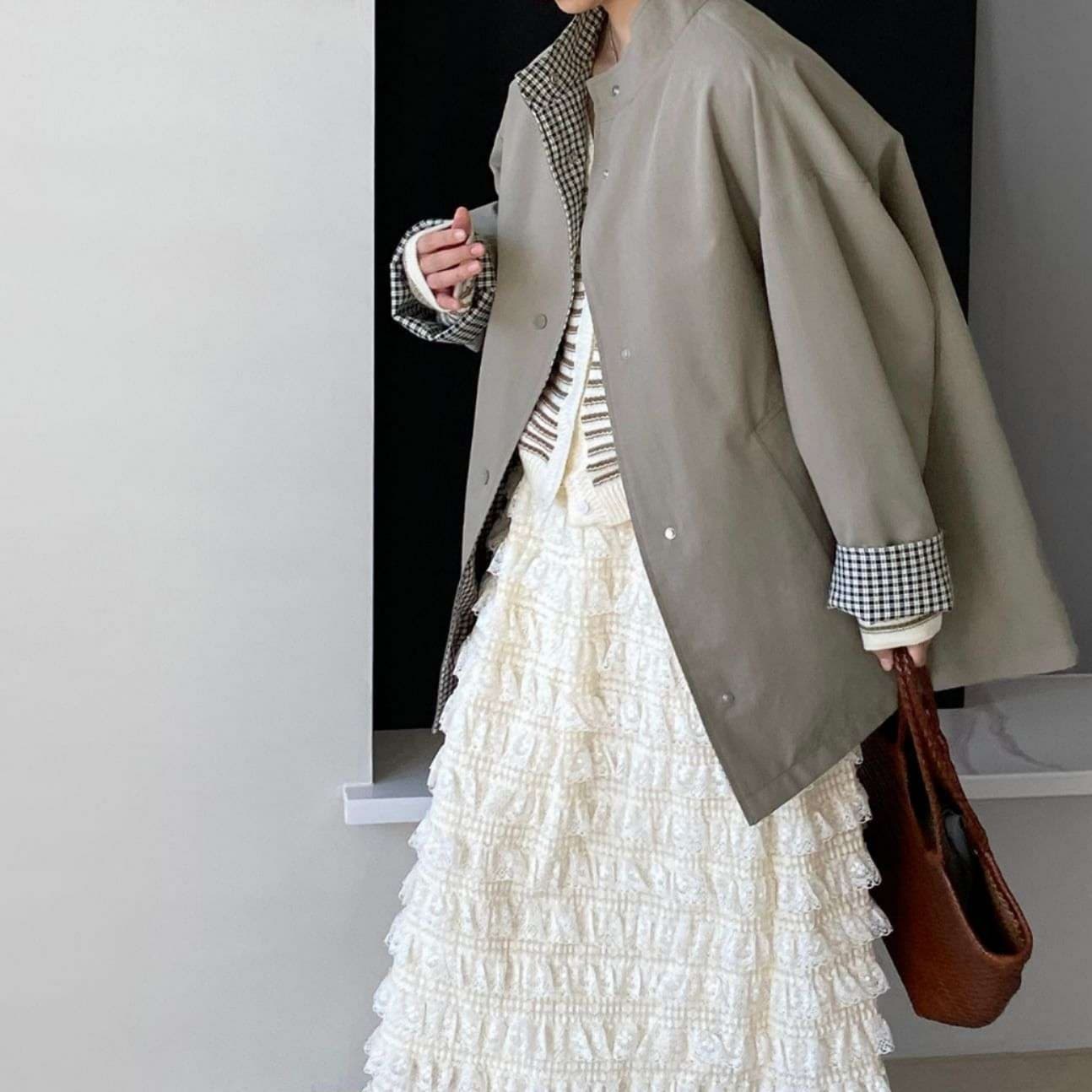イエベ秋服 クラシックリバーシブル ジャケット