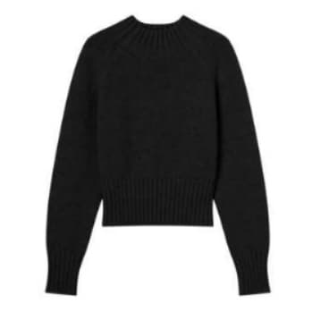 イエベ春服 リブ編み切替あったかニットセーター