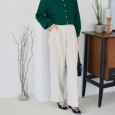 イエベ春/イエベ秋服 リラックスドレープパンツ