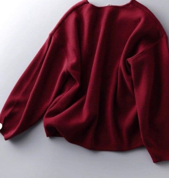 イエベ秋服 クルーネック プルオーバーニット