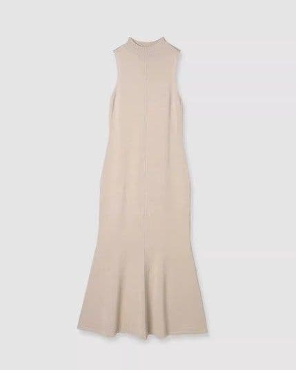 イエベ春/イエベ秋服 ファー風ニットカーディガン+ベストワンピースセット