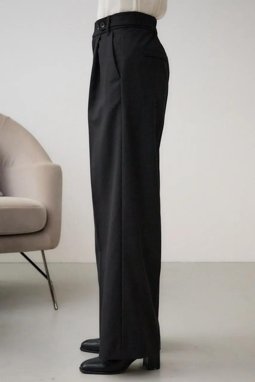 イエベ秋服 直線美ワイドパンツ