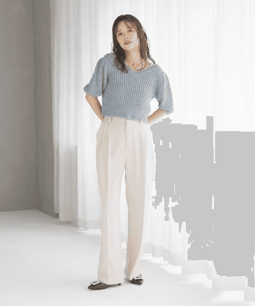 イエベ春/イエベ秋服 リラックスドレープパンツ