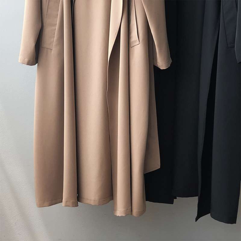 イエベ春/イエベ秋服 クラシカル ドレープロングコート