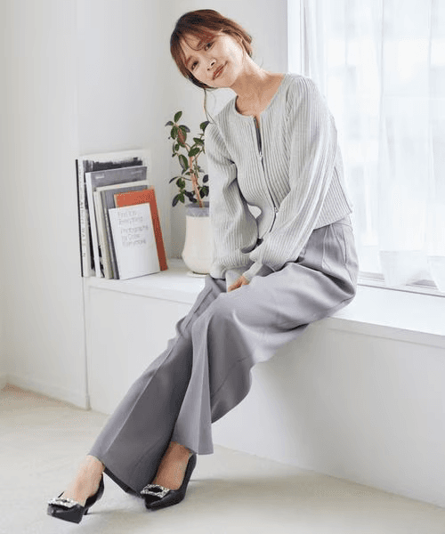 イエベ春/イエベ秋服 リラックスドレープパンツ